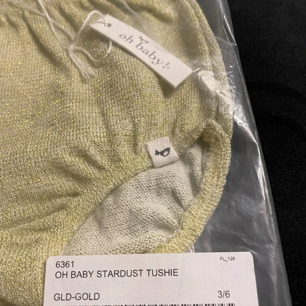 Oh Baby! Stardust Tushie, Gold Girls Baby Infant Toddler